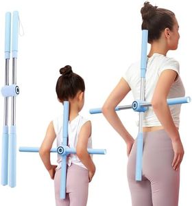 Yoga Cross Rod, Posture Correction Rod - Relieve Back Pain in Men and Women - Upper and Lower Back Stretchers and Straighteners -24.4-36.2in Stretching Rod - Neck Hump Corrector