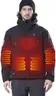 DEWBU Heated Jacket for Men with 12V Battery Pack Winter Outdoor Soft Shell Electric Heating Coat, Men's Black, L