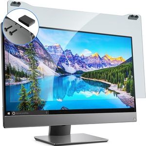 ZYY 23-24 Inch Anti Blue Light Screen Protector for Diagonal 23,23.6,23.8,24 Monitor, Desktop PC UV Blocking Filter (21 1/4 x 13 3/8) for Eye Strain, Hanging Computer Screen Blue Light Blocker