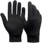 Thumoss Winter Gloves for Men Women 30°F ouch Screen Anti-Slip Cold Weather Thin Running Gloves for Hiking Cycling Bike Driving Typing S