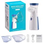 FEXMY Portable Nebulizer & Humidifier for Baby & Adults | Compact, Silent, Self-Cleaning Machine with Long Battery Life | Effective for Asthma, Cough, Sinus & Allergy Relief at Home