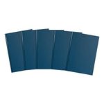 SUMMIT A4 Notebook Hardcover, Casebound, Lined, 192 Page, Pack of 5, Blue