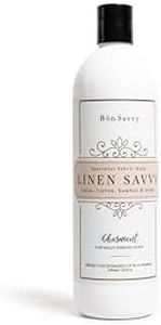 Bon Savvy Linen Laundry Detergent – Linen Savvy Laundry Liquid for Linen Bamboo Cotton - 3x Concentrated - Hypoallergenic Fresh Scent - For Bed Linen Sheets, Clothes - Made in Australia - 16.9oz 500ml