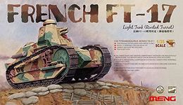 MENG Model 1:35 French FT-17 Light Tank Riveted Turret Kit (Multi-Colour), Multicolor, 14.2 x 5.08 x 6.1 cm