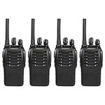 BaoFeng BF-H-888S(BF-88A Upgraded) FRS Radio Walkie Talkie 2W 16-Channel Two Way Radio with Earpiece, LED Flashlight, USB Charger 4 Pack