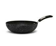 Starfrit 030323-006-0000 10" Stir Fry Pan, Aluminum, Black