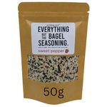 Sweet Pepper Everything But The Bagel Seasoning Mix, 50g, Made in the UK, Season Meats, Eggs and More Mixed Spices