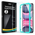 ESR for iPhone 11 Screen Protector, Premium Tempered Glass iPhone XR Screen Protector, Screen Protector for iPhone 6.1 Inch (2019) with Easy Installation Frame, Case Friendly, 2 Pack