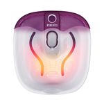 HoMedics Bubblemate Foot Spa and Massager with Keep Warm Function, Soothing Soak Massage Nodes, Bubble Turbo Strip, Pedicure Pumice Stone