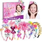 HappyKidsClub Girls Toys Age 3-12, Girls Hair Accessories 4-10 Year Old Girls Gifts Toys for 4-10 Years Old Girls Craft Kits for Kids Toys Girls Birthday Presents DIY Easter Gifts