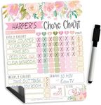 Dry Erase Chore Chart for Kids – Daily Responsibility and Reward Chart, Magnetic Chore Chart for Refrigerator, Behavior Board for Toddlers and Kids, Weekly Checklist