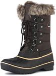 DREAM PAIRS Women's Snow Boots,Size