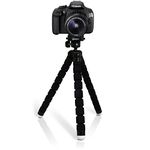 iGadgitz U4884 Lightweight Large Flexible Foam Mini Tripod Compatible with Canon EOS SLR DSLR Series Cameras - Black