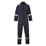 Portwest FR50 Men's Hi Vis FR Coveralls - Reflective Flame Resistant Anti-Static Arc Proof Safety Workwear Overalls Navy, XX-Large