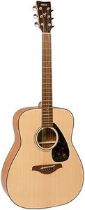 YAMAHA FG800 Naturelle Mate – Guitare acoustique avec une sonorité riche et authentique pour débutants – Guitare 4/4 - incluant un Bon Cadeau pour 2 Leçons en Ligne avec la Yamaha Music School