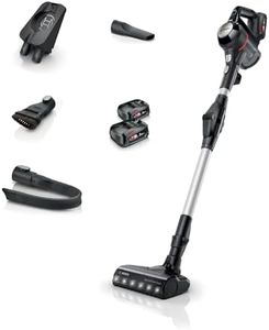 Bosch Unlimited 7 BCS712BGB ProHome MultiUse Lightweight Cordless Vacuum Cleaner with Flex Tube, Charger & Accessories, 2 Batteries, 80 minutes runtime - Black