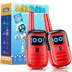 Grriopi Walkie Talkies for Kids, Toys for 3 4 5 6 7 8 Year Old Boy Girl Gift for 3-12 Year Olds Boys Toys Age 4 5 6 7 Walky Talky Camping Accessories Sensory Toys Toddler Toys Walky Talky Red Blue