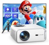 【Neflix/YouTube Built-in Android TV】Projector, WiMiUS 25000 Lumen Portable WiFi 6 Bluetooth Full HD 1080P Projector 4K Support, Short Throw Smart Projector for Home Cinema, Travel, Camping