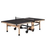 Joola Madeira Indoor Table Tennis Table - Wood & Steel Contemporary Design - Regulation Size High-End Ping Pong Table with Built in Racket & Ball Holders - Tournament Level Permanent Ping Pong Net, Black, 11525