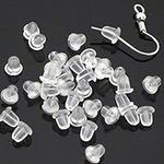500 Pieces Clear Earring Backs Safe