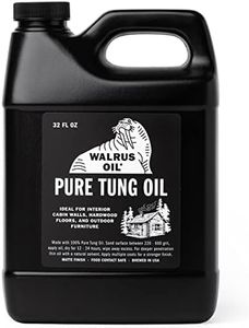 WALRUS OIL - 100% Pure Tung Oil, Wood Finish for Any Woodworking Project, Natural, Vegan, Food-Safe. 32oz Jug