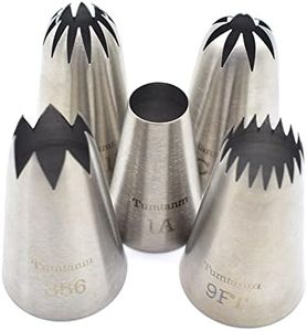 Piping tips large Cake Decorating tools, 5 pack Cake piping Nozzles Tips Kit - DIY Icing Nozzle Tool for Cupcakes