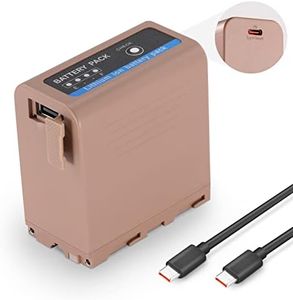 NEEWER Batterie De Remplacement NP-F970 7800mAh,Batterie Rechargeable Compatible avec Sony NP-F550 750 950 970,Chargement Rapide USB-C PD 20W,Indicateurs LED,Pour Caméra Moniteur Éclairage LED,TP-F970