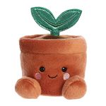 Aurora, 33793, Palm Pals Terra Potted Plant, 5In, Soft Toy, Brown