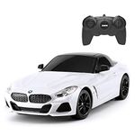 RASTAR BMW Toy Car, 1/24 BMW Z4 Roadster New Version Remote Control Car for Boys Kids BMW RC car for Adults - White