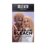 Bleach London Low and Slow Bleach Kit - Gentle Lightening for Curly, Coily and Fine Hair - Lifts Up to 6 Levels - Includes Bond Restoring Mask - Suitable for All Hair Types - (Complete Kit)