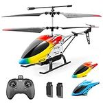 4DRC M5 Remote Control Helicopter Altitude Hold RC Helicopters with Gyro for Adult Kid Beginner,2.4GHz Aircraft Indoor Flying Toy with 3.5 Channel,High&Low Speed,LED Light,2 Battery for 25 Min Play