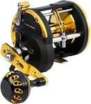 Sougayilang Trolling Reel Saltwater Level Wind Reels, Drag Reels Boat Fishing Ocean Fishing for Sea Bass Grouper-STC40