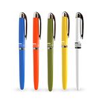 WIN Guide Ball Pens | 20 Blue Ink Pens | Premium Pens with Stylish Metallic Clip | 0.6 mm Tip | Lightweight Design Body | Refillable Pen | School, Office or Gifting | Premium