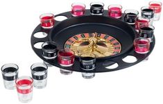 Trademark Poker Shot Roulette Casino Drinking Game, 2.75x11.5x11.5, Black