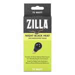 Zilla Reptile Terrarium Heat Lamps Incandescent Bulb, Night Black, 75W