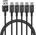 Amazon Basics 5-Pack USB-C to USB-A