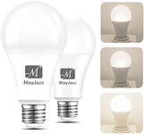 3-Way Led Light Bulbs 5000K Daylight, 50 100 150 Watt Equivalent, M MayJazz A21 E26 LED Bulbs, Perfect for Home Lighting, 2 Pack