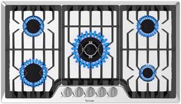 TOPWISH 36 Inch Gas Cooktop, Propan