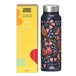 Happywagon | Bird Bloom Water Bottle| 980 ML | Stainless Steel | Dishwasher Safe | Useful for Hot & Cold Water for Adults & Kids | Sustainable | Easy to Carry |