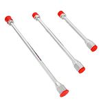 JMIATRY 3 Packs Airless Paint Sprayer Extension, 3 Size Paint Sprayer Extension Wand with Red Guard, Paint Sprayer Extension Pole for Airless Sprayers (8 inch / 12 inch / 15 inch)