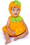 Dress Up America Baby Pumpkin Costume – Adorable Halloween Jack-O-Lantern Costume For Toddlers