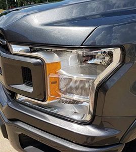 TRUE LINE Automotive Truck Headlight Trim Bezel Cover Molding Kit for 2016-2020 F-150 (Black)