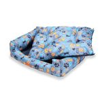 SITSNOOZE Plush Lounger Dog Bed and Cat Bed & Furniture | Orthopedic Dog Bed for Sleeping | Dog Bed Medium | Water Resistant Indoor and Outdoor Lounger Bed | Colour: Blue|Size :XXXL