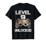 Level 9 Unlocked Boys 9th Birthday 