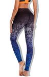 Fatigue Leggings for Women Compression Butterfly Pattern Printed Push Up Ultra Soft Active Sports Gym Yoga Pants with Inside Pocket