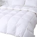 King Size 13.5 Tog - 50% White Goose Feather & 50% Down Duvet - 300T 100% Cotton Anti Dust Mite & Down Proof Fabric - Anti Allergen - Luxury Winter Quilt