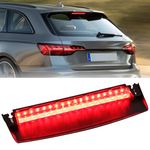 AUTOXBERT High Level Brake Light for Audi A4 S4 2009-2014 LED Centre 3rd Brake Rear Brake Light Replacements 8K5945097, Red Lens