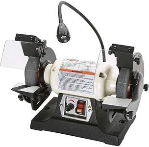 Shop Fox W1839 Variable-Speed Grinder with Work Light, 6"