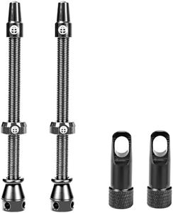 OFFBONDAGE Tubeless Valve Stems 45/65/85 mm, Super Light Alloy Presta Valve Stem Kit with Valve Core Remover Tool, Fits Most Road MTB Rim - Multiple Color and Size Options(1 Pair)