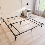 Queen Bed Frame, Heavy Duty Metal Platform Bed Frames, Easy Assembly, Noise-Free, Adjustable,7 Inch Low (Queen (U.S. Standard))